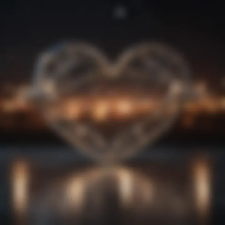 Heart-shaped constellation illustrating love guidance