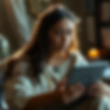 A person engaging in an online tarot session for career guidance