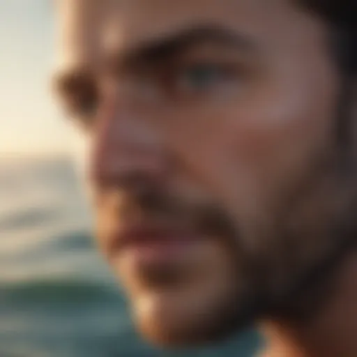 A serene ocean scene representing emotional depth