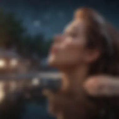 Self-Reflection Illustration of a person contemplating under the stars