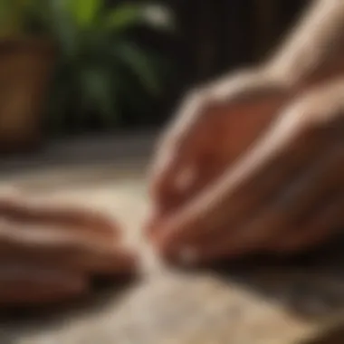 The Art of Live Palm Readings A serene setting for live palm readings