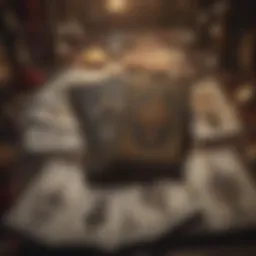 A detailed depiction of Salem Tarot cards arranged in a mystical layout