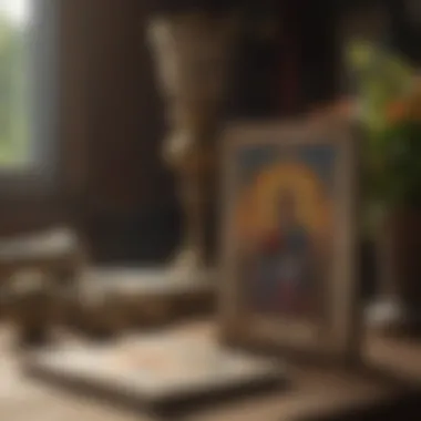 The Knowledge Behind Tarot Interpretations An open tarot book next to a deck, symbolizing knowledge and guidance