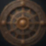 An intricate zodiac wheel showcasing astrological signs and their connections