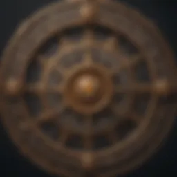 An intricate zodiac wheel showcasing astrological signs and their connections