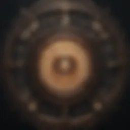 A mystical representation of spirit numbers surrounded by astrological symbols