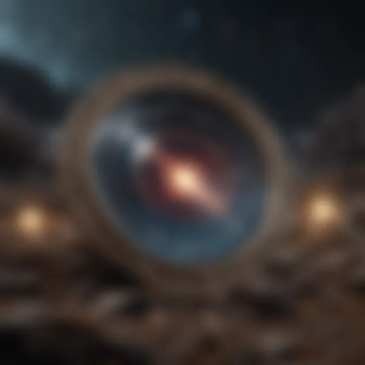 A cosmic landscape illustrating the connection between astrology and science