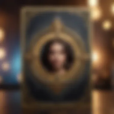 A close-up of a psychic card featuring symbolic imagery, representing the deep meanings and interpretations associated with it.