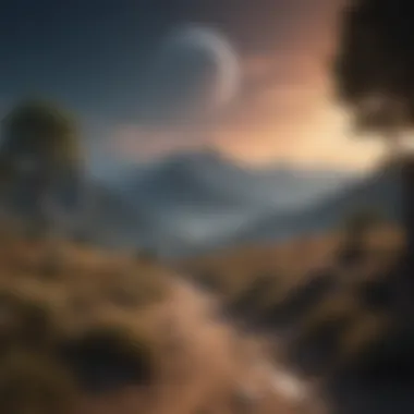 Introspection and Serenity in Virgo Moon A serene landscape symbolizing the introspective nature of Virgo Moon.