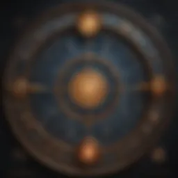 A celestial chart depicting astrological symbols intertwined with Christian iconography