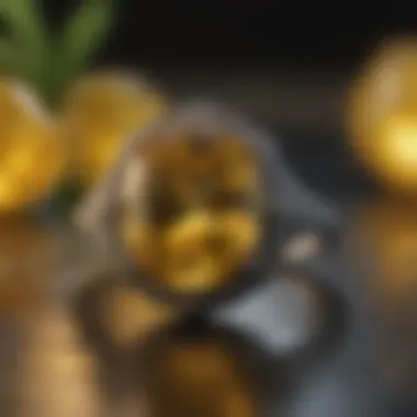 Metaphysical Properties of Yellow Sapphire A serene setting depicting the metaphysical properties of yellow sapphire.