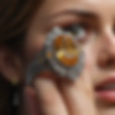 A collection of modern jewelry designs featuring yellow sapphires.