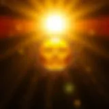 A radiant sun symbolizing positivity and enlightenment