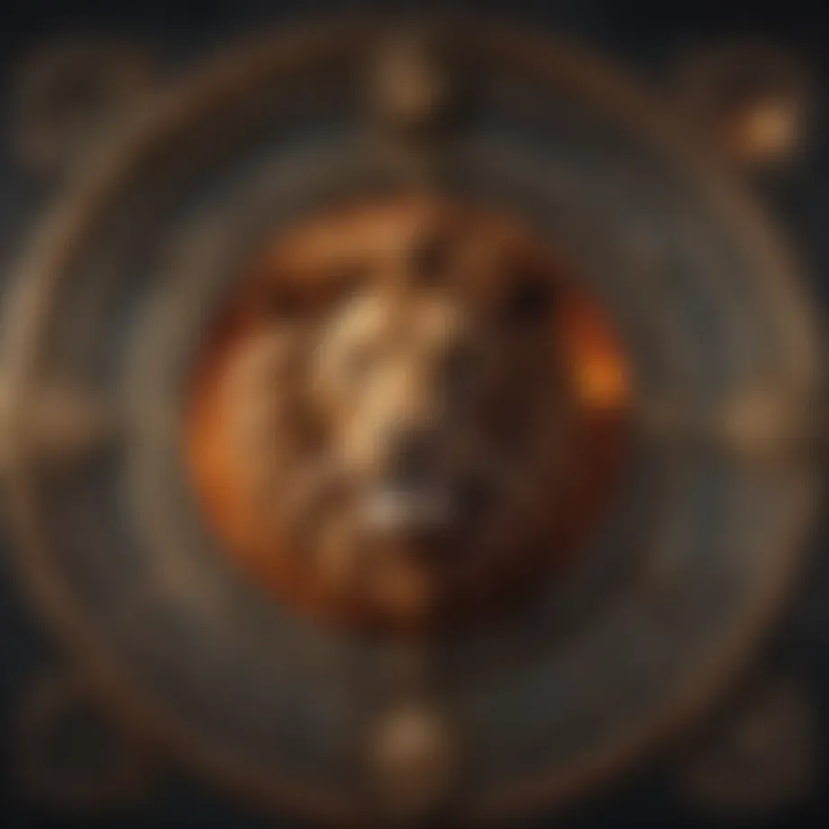 Astrological chart highlighting Leo's love influences