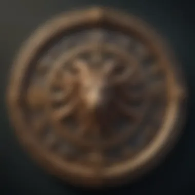 Artistic representation of the twelve zodiac signs with their symbols