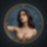 Astrological chart featuring the Aquarius sign