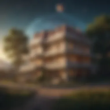 Planetary Influence on Houses Illustration depicting planets affecting birth chart houses