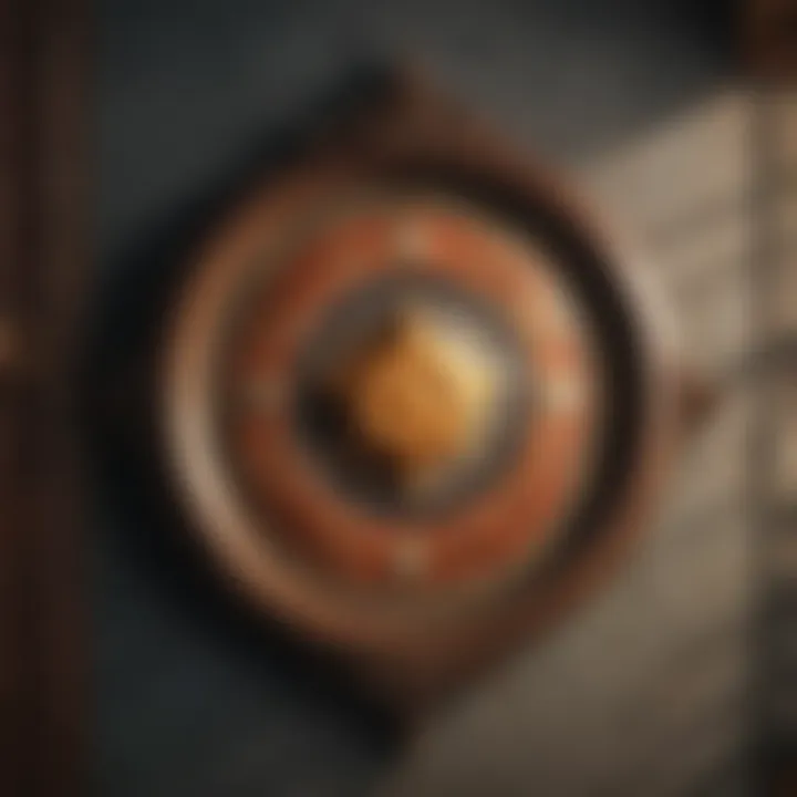 Symbolic representation of the zodiac signs within the houses