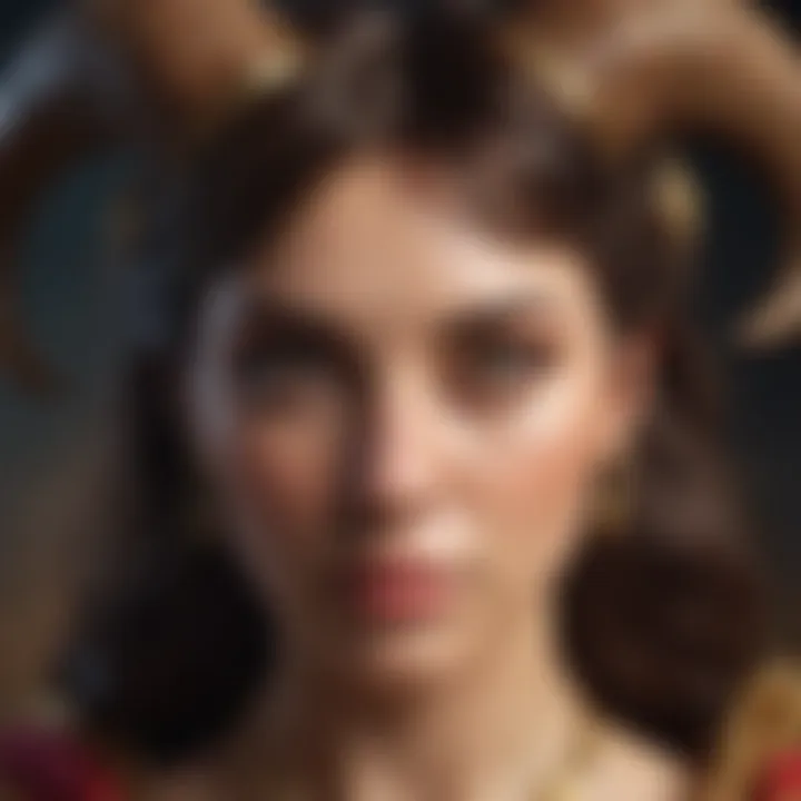Illustration depicting the characteristics of Aries and Taurus