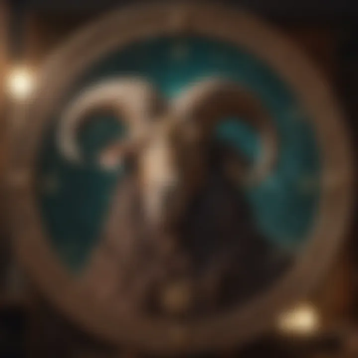 Astrological chart highlighting Capricorn zodiac sign