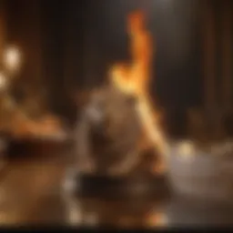 Symbolic representation of Leo's fiery spirit and fixed nature