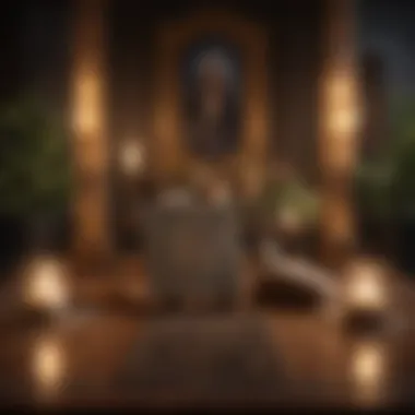 A serene setting for meditation and tarot reading