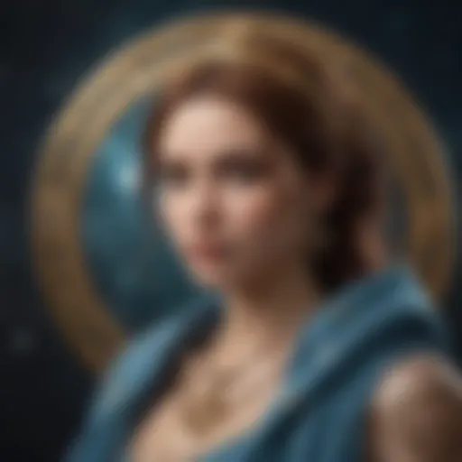 An artistic representation of the zodiac signs in a celestial backdrop.