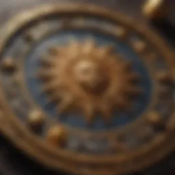Astrological symbols representing the Sun, Moon, and Rising signs