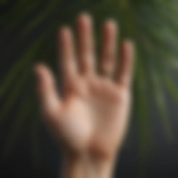Illustration of different palm lines and what they signify