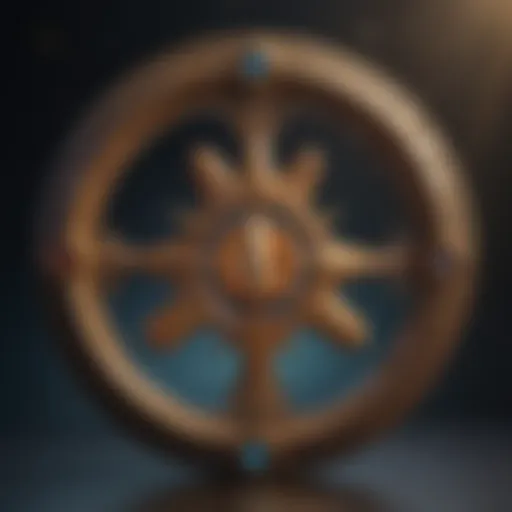 Symbolic representation of the number four in astrology