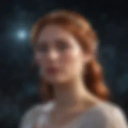 Celestial map depicting Virgo constellation