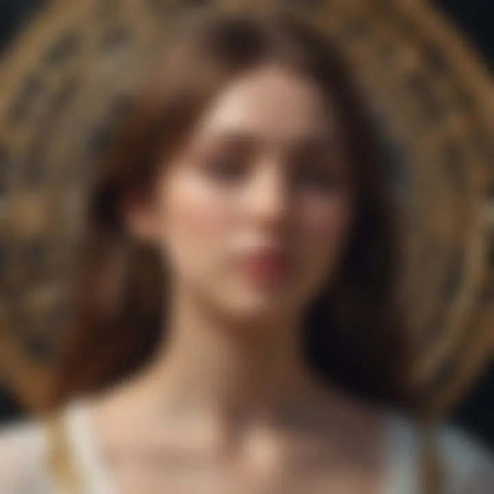 An artistic representation of emotional and love connections influenced by celestial signs