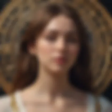 Emotional and Romantic Influences of Astrology An artistic representation of emotional and love connections influenced by celestial signs