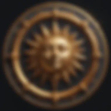 Celestial Symbols of Sun, Moon, and Venus Astrological symbols representing Sun, Moon, and Venus