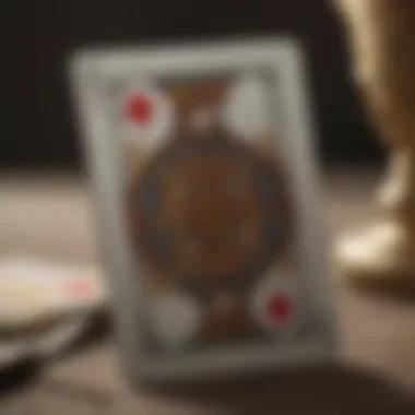 Illustration depicting the meanings of different playing cards interpreted in tarot.