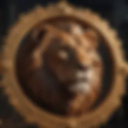 Symbol representing the Leo zodiac sign with a radiant sun