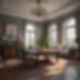 A serene living space reflecting feng shui principles