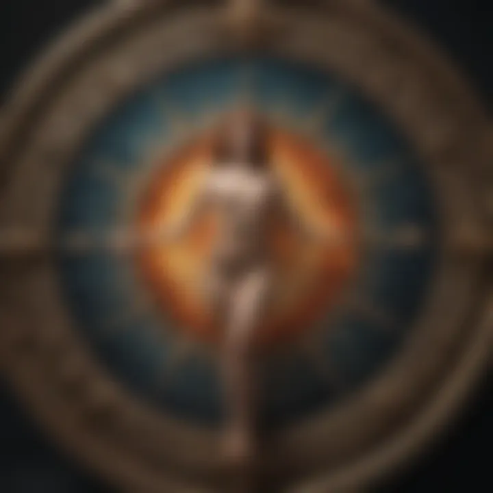 Astrological wheel highlighting the influence of Sagittarius in tarot readings.