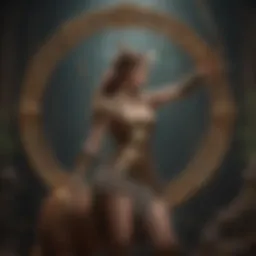 Symbolic representation of Sagittarius tarot card featuring a centaur archer.