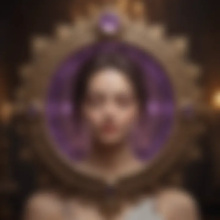 Symbolic depiction of enlightenment associated with the Crown Chakra