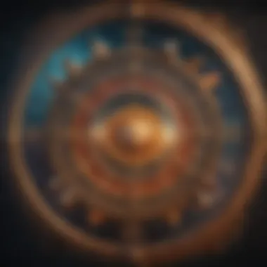 Celestial Zodiac Signs Representation A vibrant illustration depicting the twelve zodiac signs in a celestial arrangement