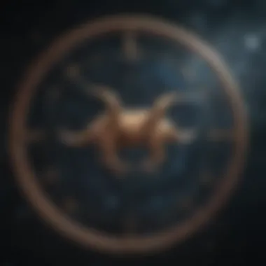 Capricorn Constellation Symbolic representation of Capricorn constellation in the night sky.