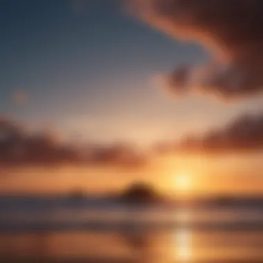 Celestial Colors of Sunset A stunning sunset highlighting the interplay of colors in the sky, symbolizing astrological significance.