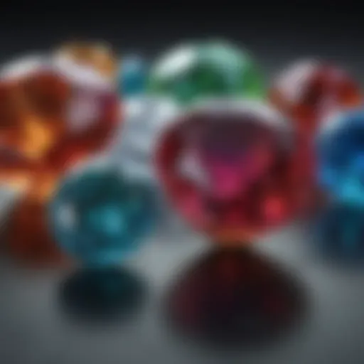 A stunning display of various birthstones showcasing their vibrant colors and unique characteristics.