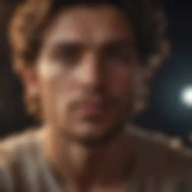 Self-Reflection Through the Lens of Leo A person reflecting on their identity under a starry sky.