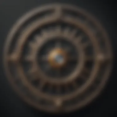 Astrological Wheel: Ascendant and Moon A depiction of the astrological wheel featuring ascendant and moon signs.