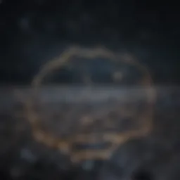 Symbolic representation of the Virgo constellation shining brightly in the night sky.