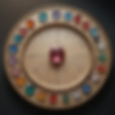 Zodiac Birthstone Chart Overview A visual representation of the zodiac birthstone chart linking each astrological sign to its respective gemstone.