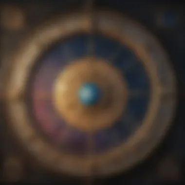 Celestial Chart of Astrological Influences A celestial chart displaying astrological influences