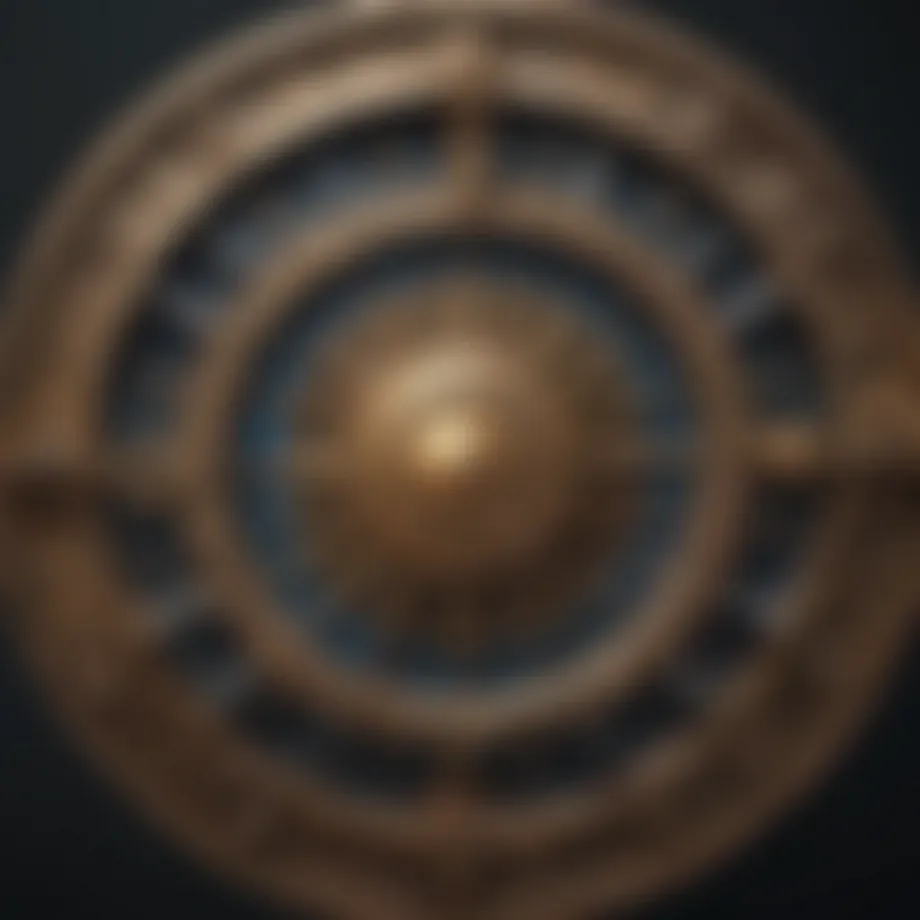 Zodiac wheel depicting all twelve signs